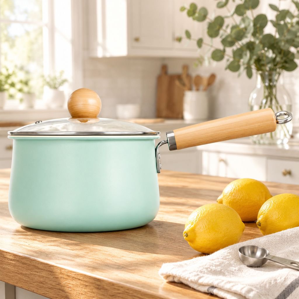 Double-Sided Ceramic Non-Stick Milk Pot