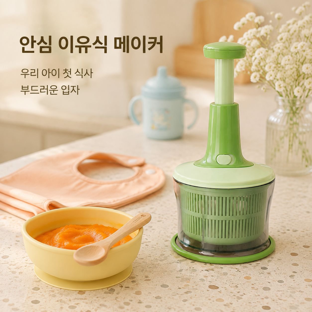 다기능 야채 다지기 마늘 박피기 혼합기 세트