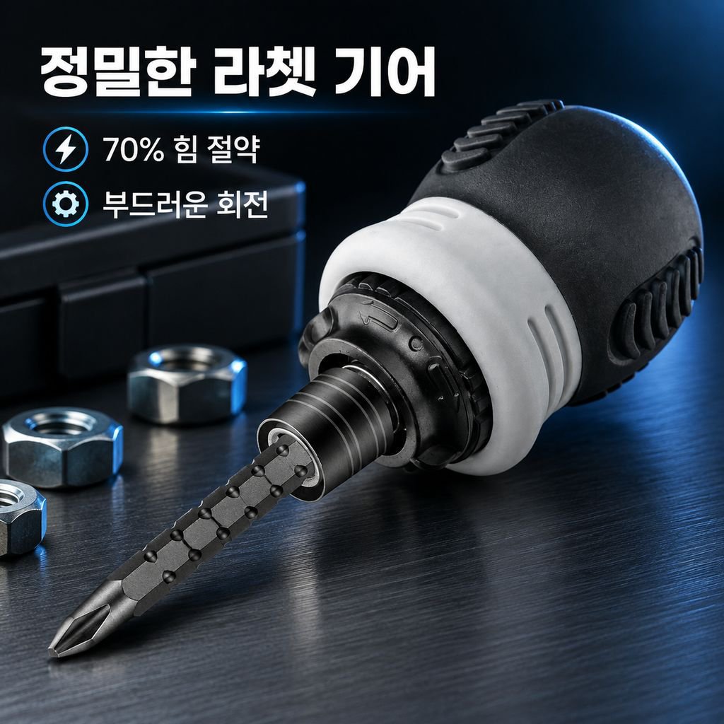 반자동 신축 라쳇 드라이버 절력 주먹 드라이버 다기능 공구 세트