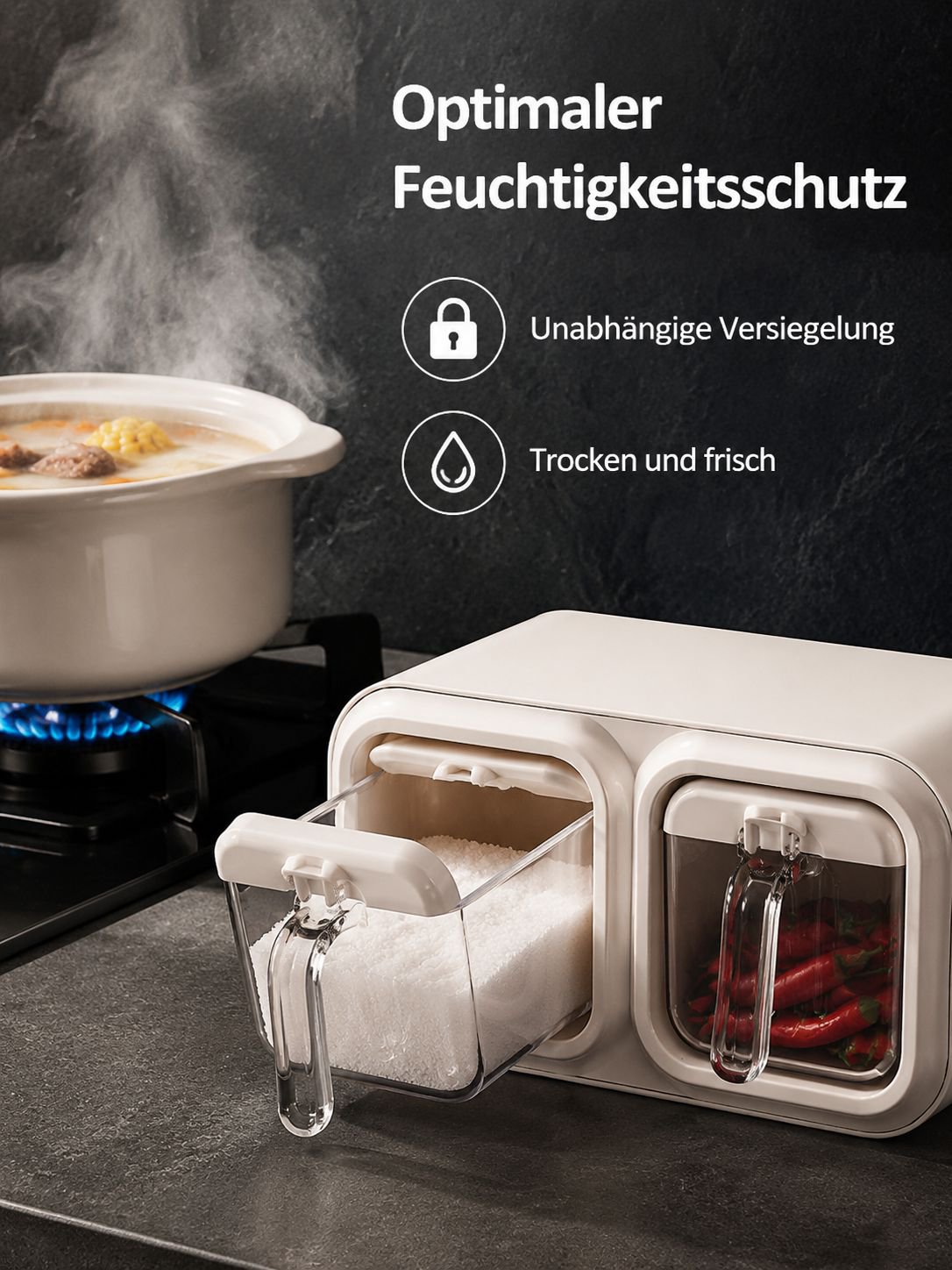 Gewürzbox mit mehreren Fächern