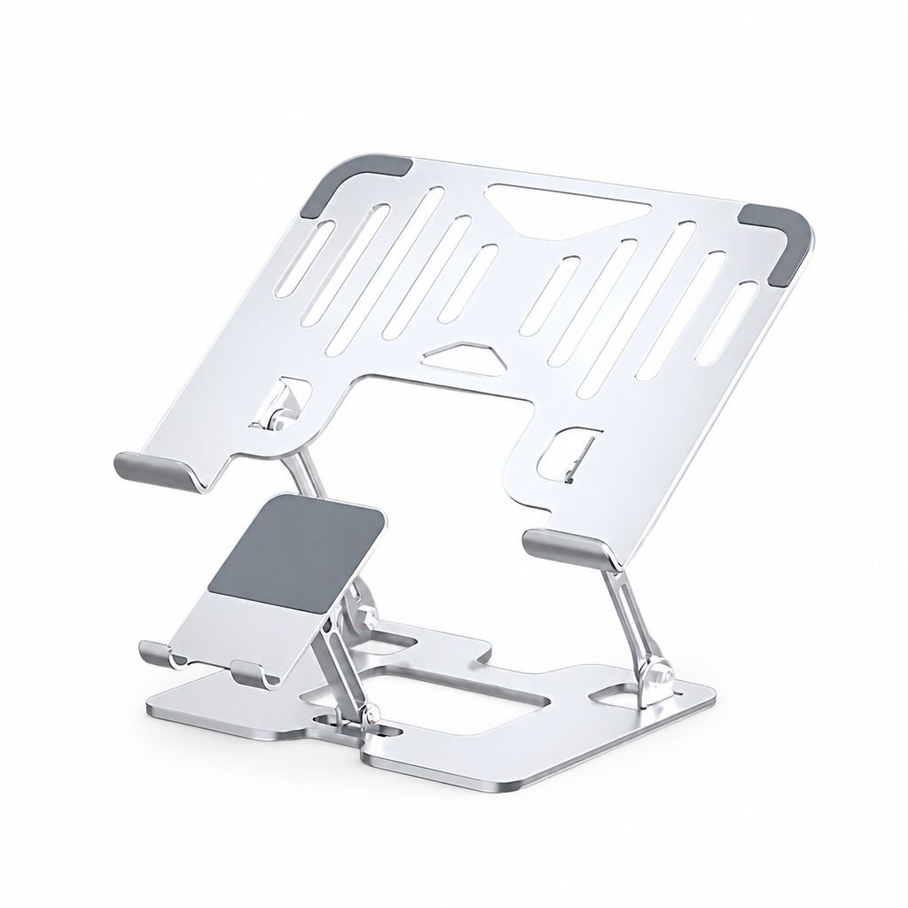 Soporte multifuncional con ventilador silencioso para portátil y móvil