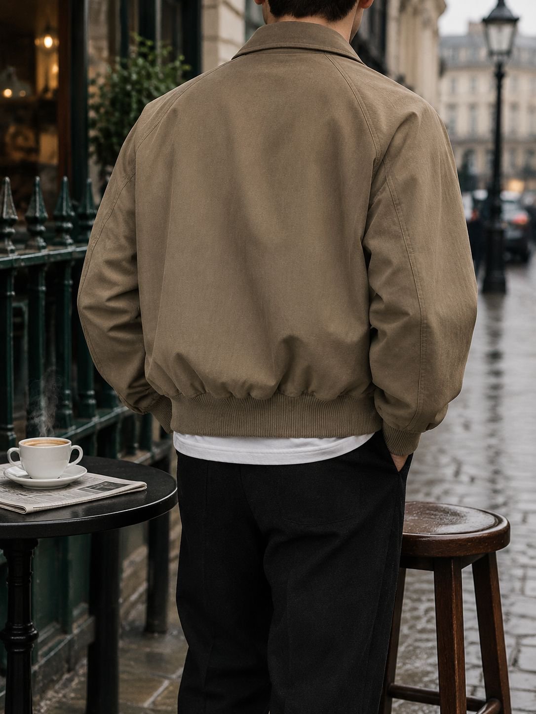 Elegant men's jacket styled for a modern look