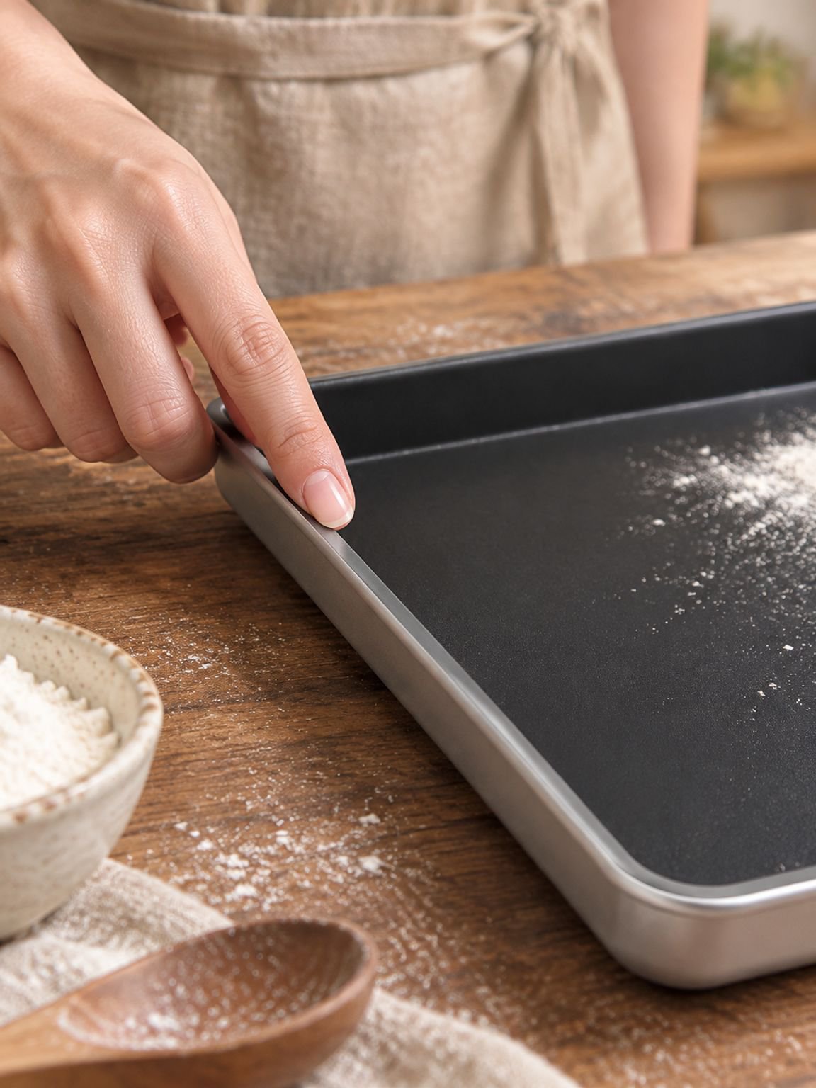 Charola rectangular para cocina profesional