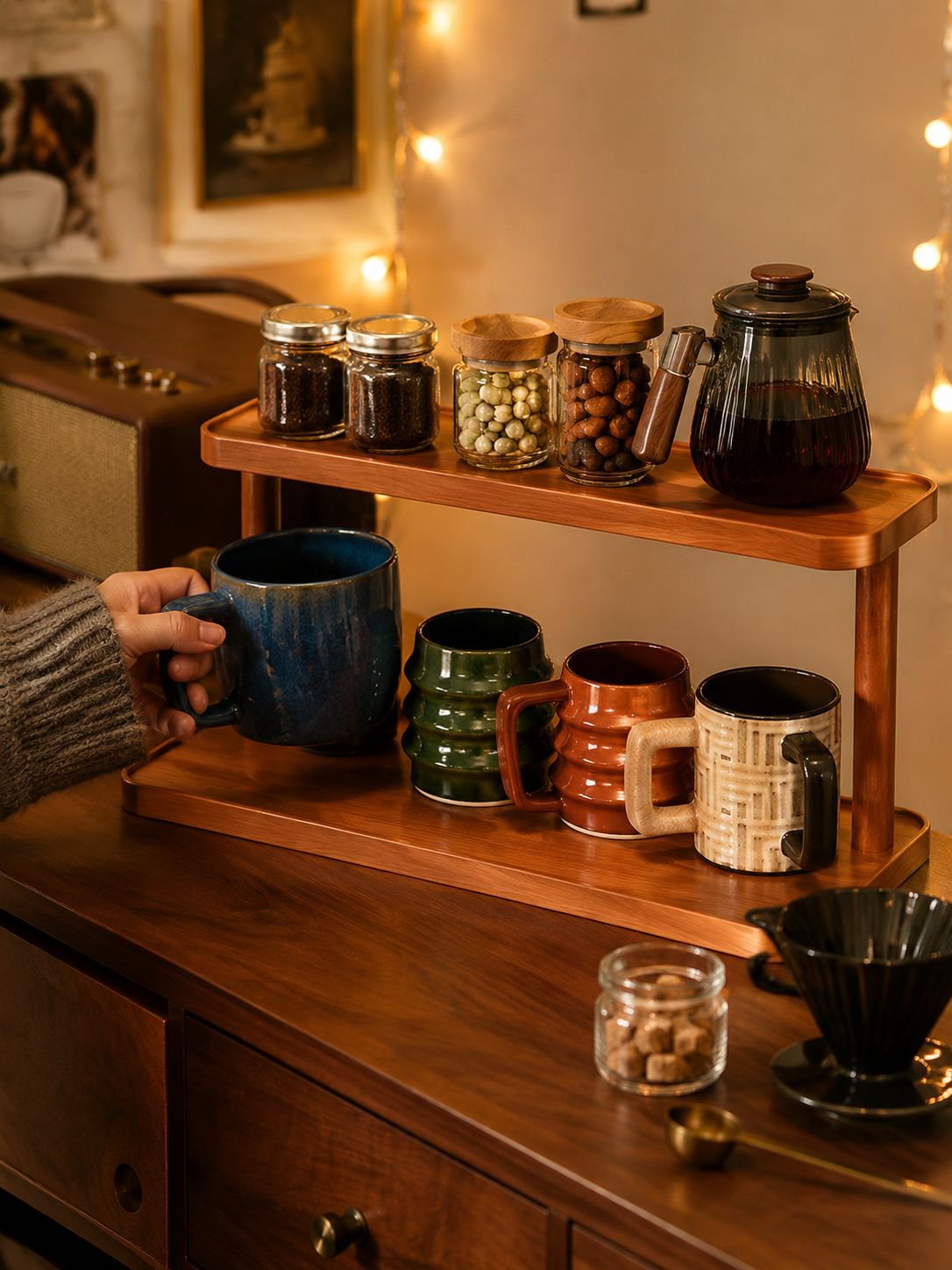 Modern desk cup holder made from eco-friendly materials