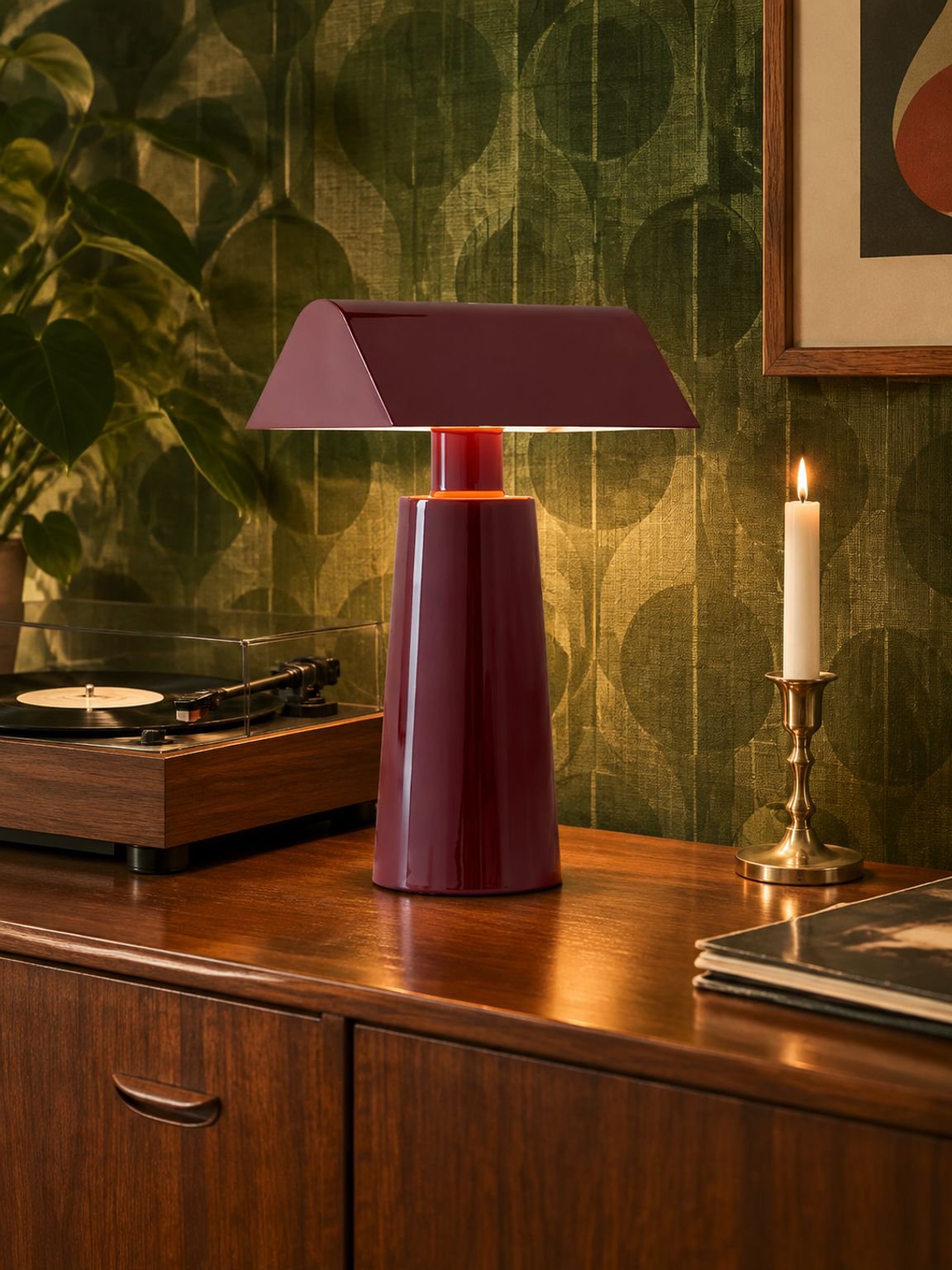 Kleine kabellose Lampe als Wohnaccessoire