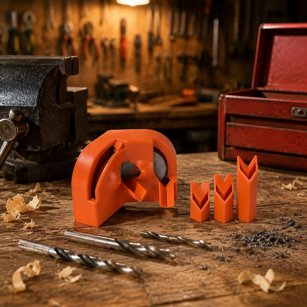 Portable drill bit grinder, new wrench, drill bit sharpener, grinding wheel, drill bit holder