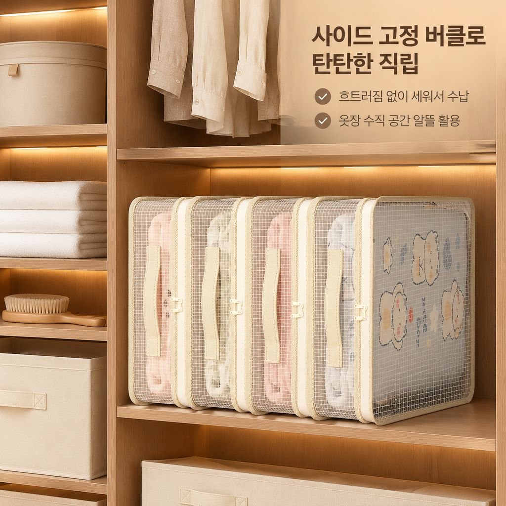 매쉬 침구 4종세트 수납백 가정용 이불커버 정리백 옷장 방진 방습 보관백