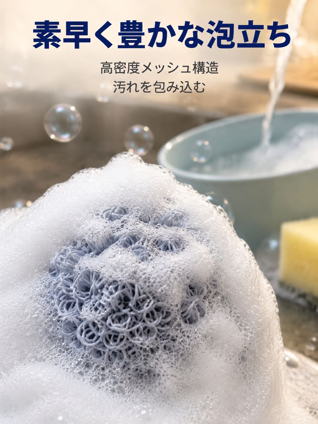 短い柄のクリーニングボール