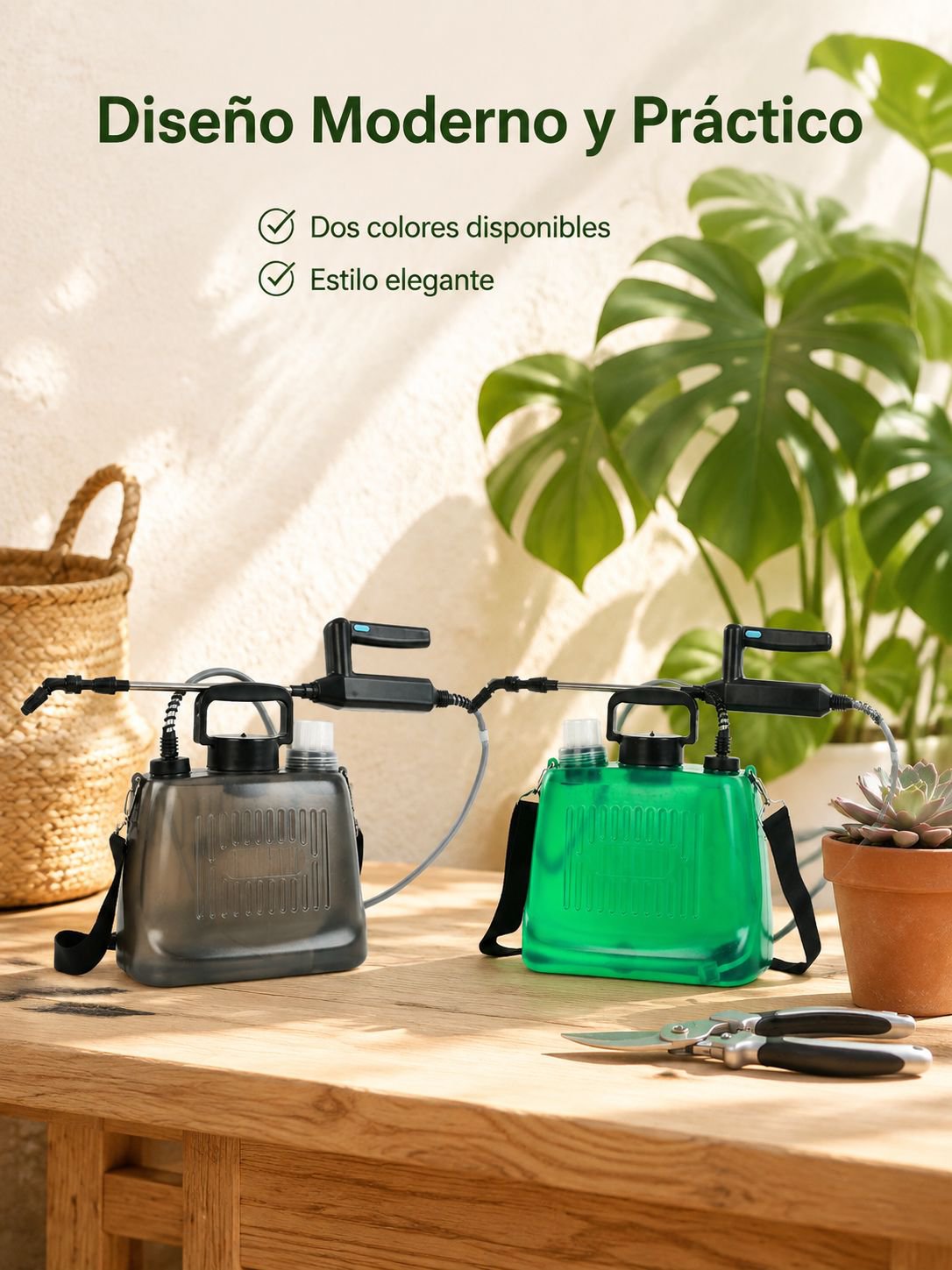 Pulverizador pequeño con batería de litio, rociador automático para jardinería doméstica