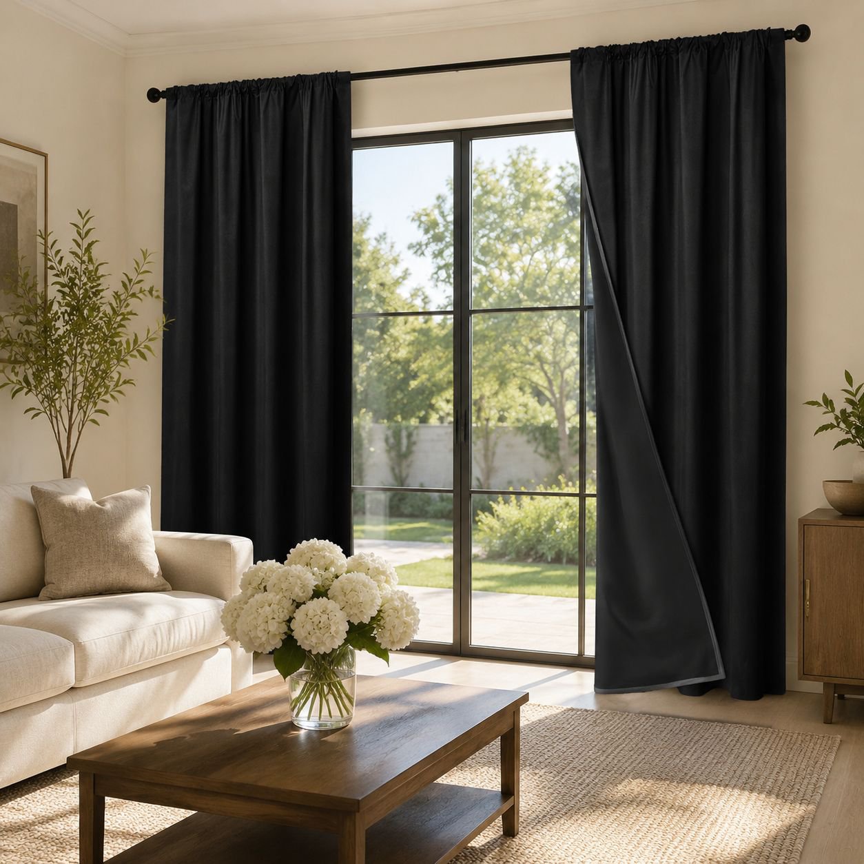 Living Room Full Blackout Thermal Insulation Sunscreen Curtain