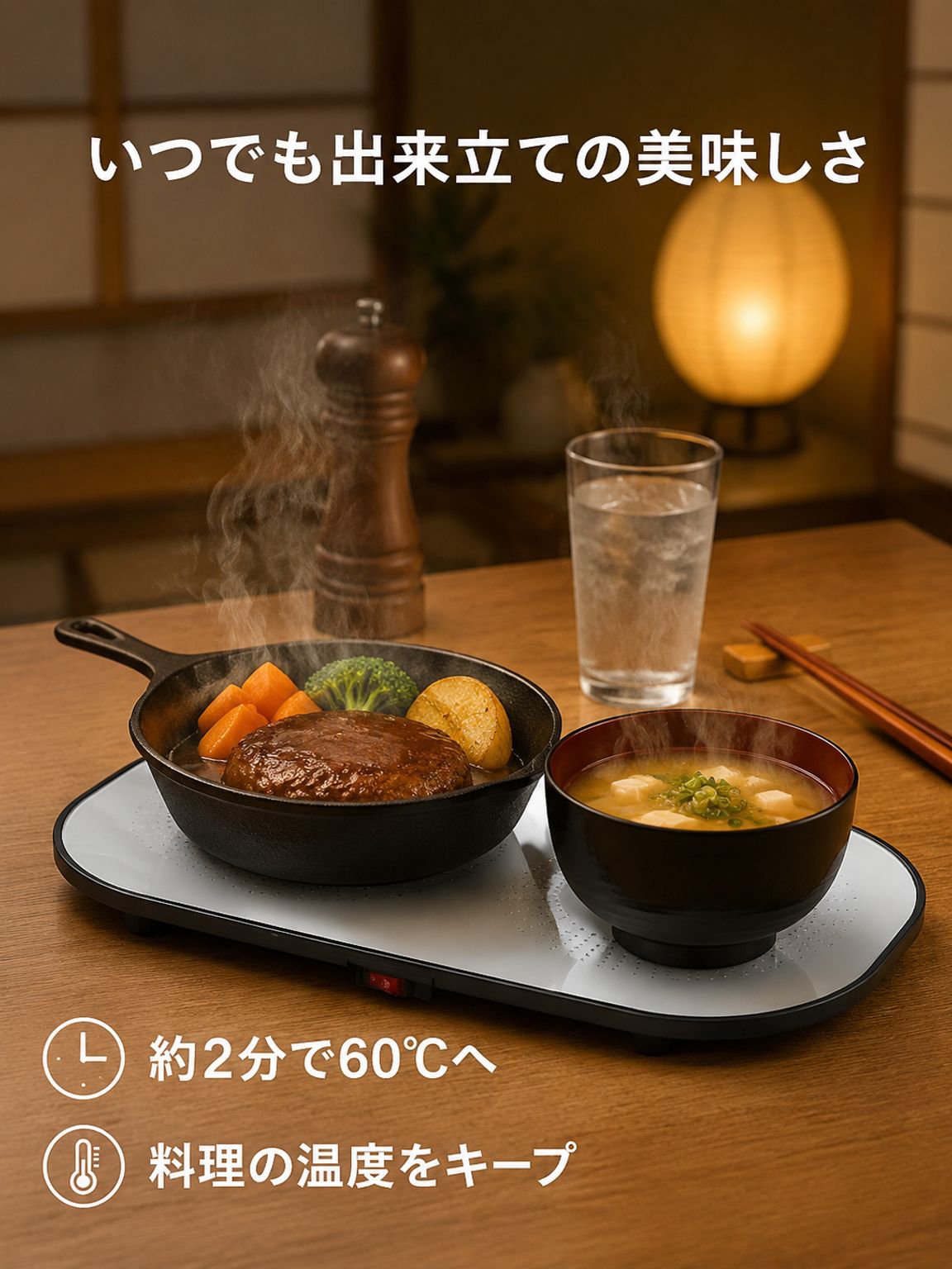 恒温加熱まな板