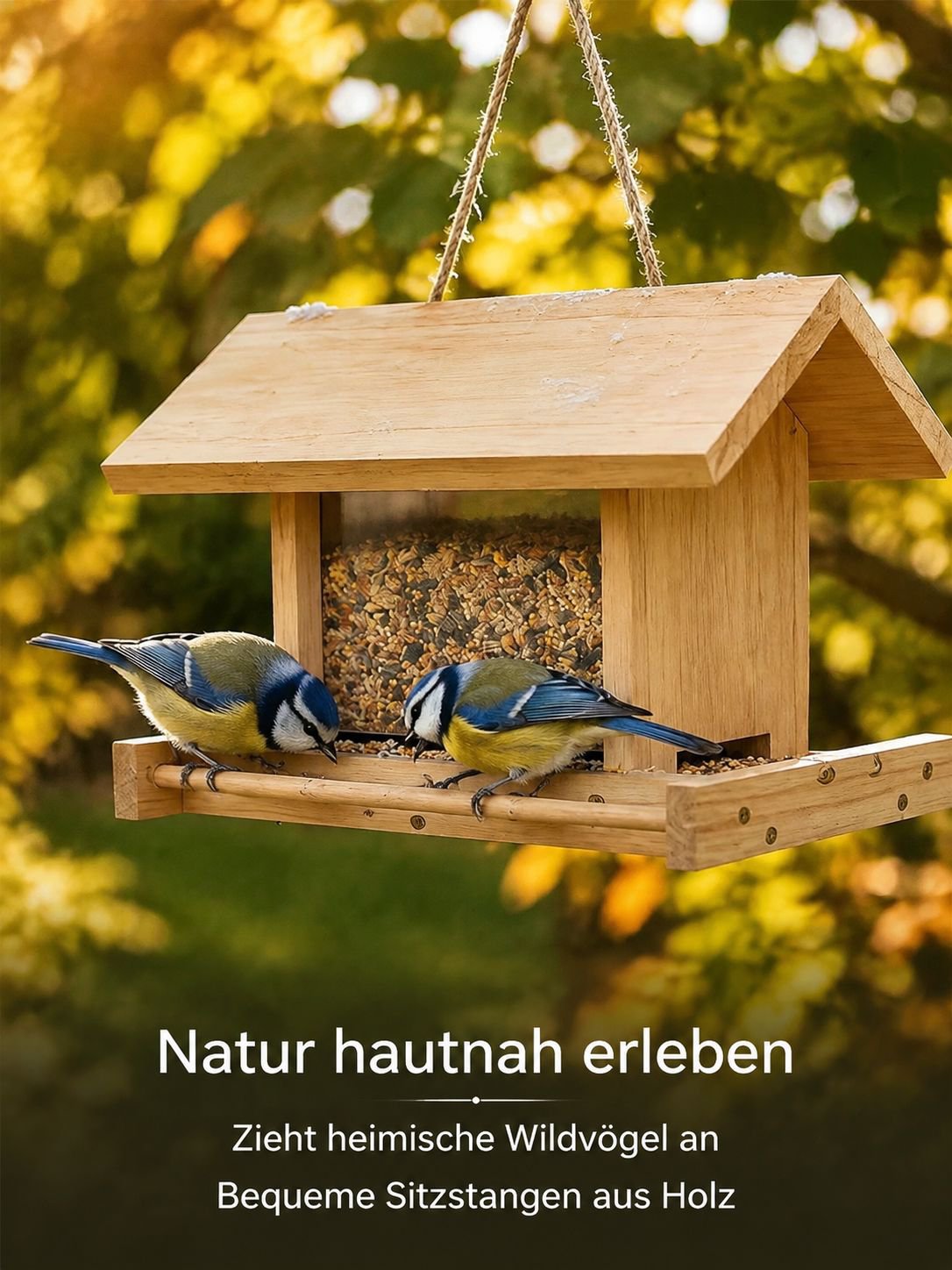 Vogelhaus als stilvolle Gartendekoration