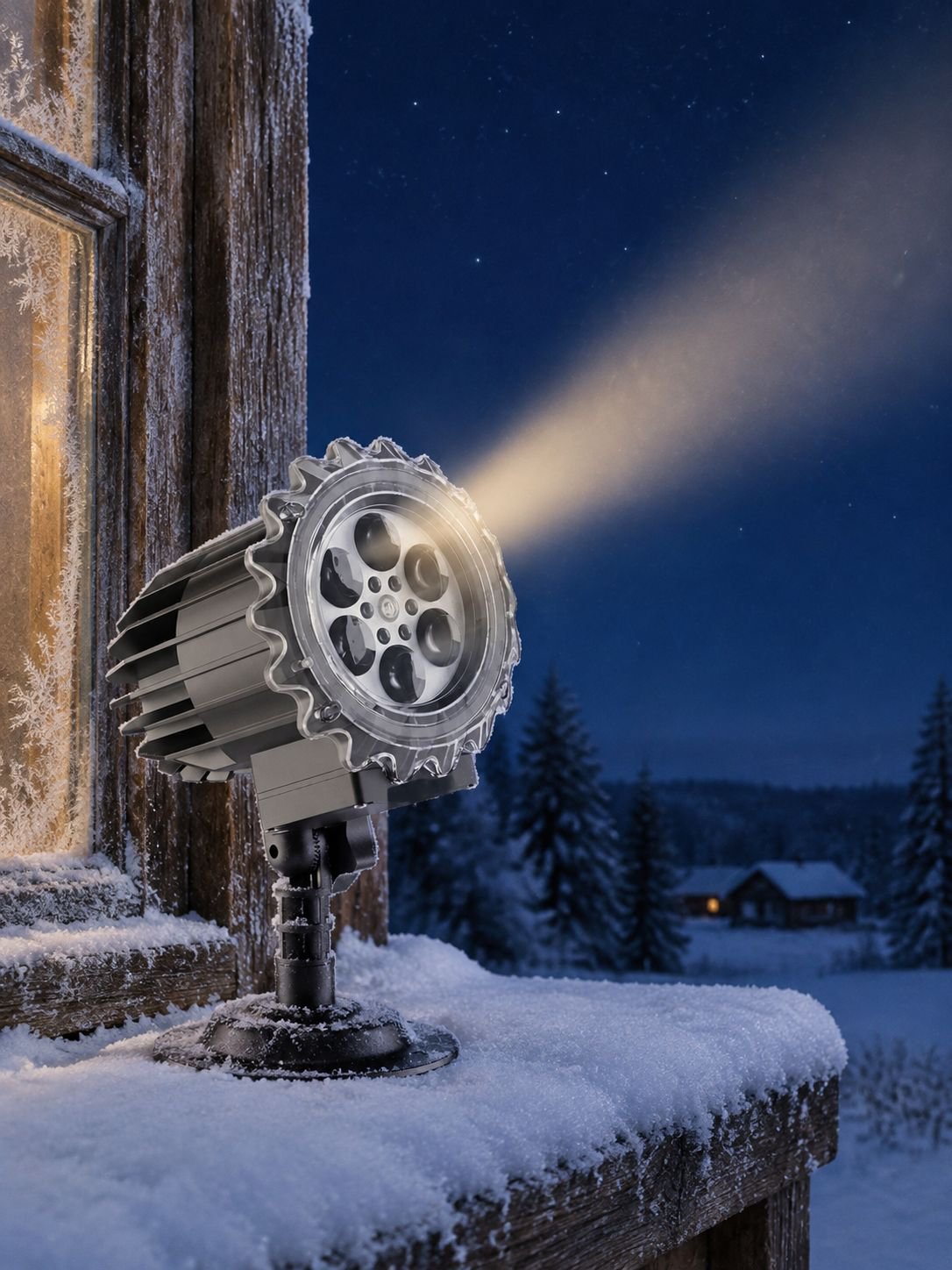 Helle LED Projektionslampe für Weihnachtsdeko draußen