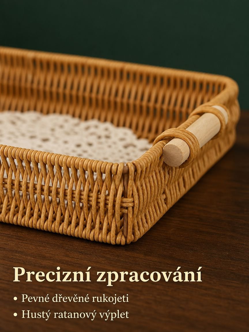 Dvouruční tác pro domácnost