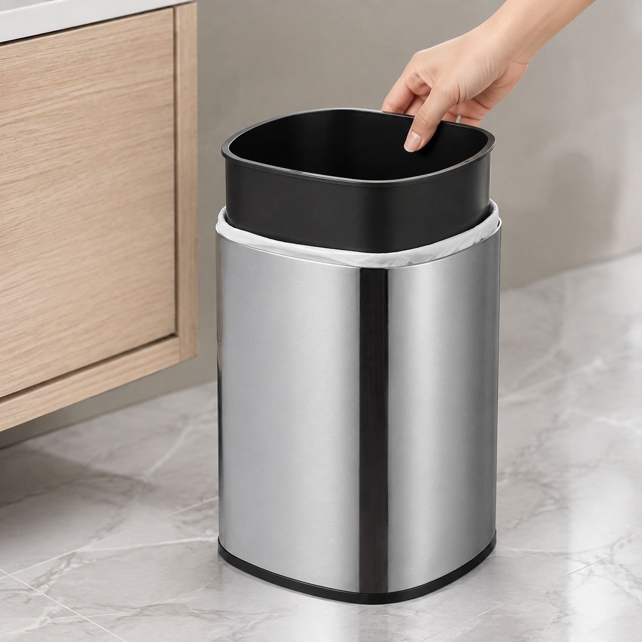 Multi-functional Household Trash Bag Storage Bin