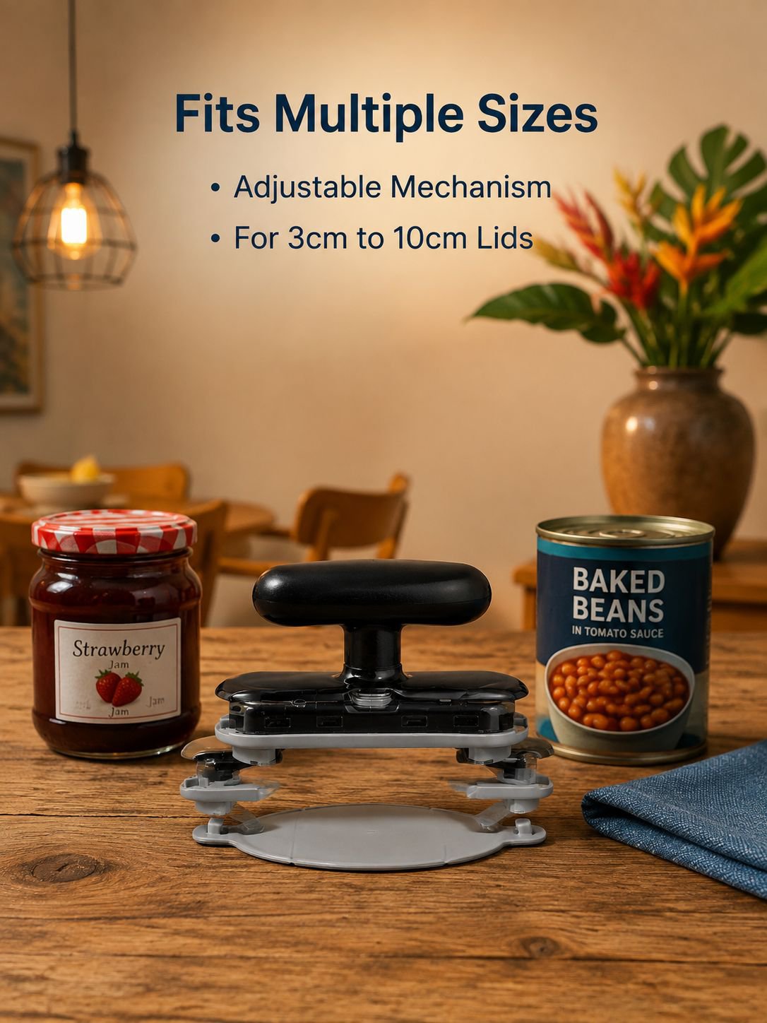 Labor-saving can opener