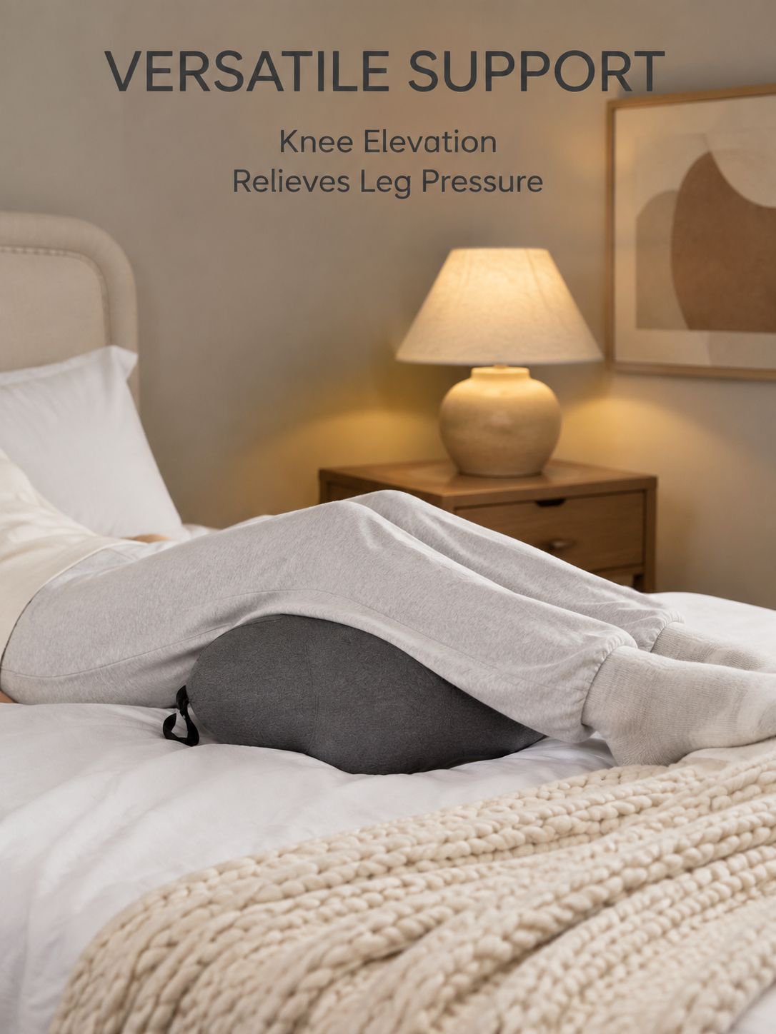 Sleep lumbar support pillow memory