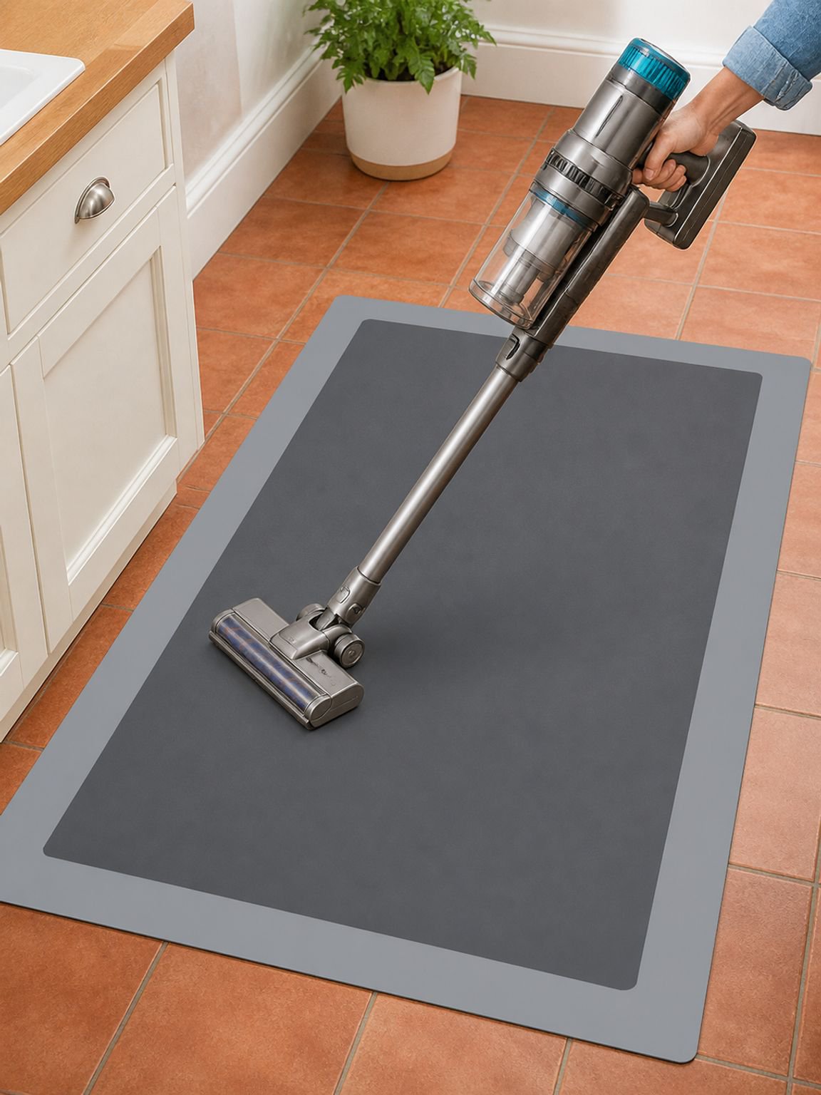 Quick-drying kitchen mat for home use