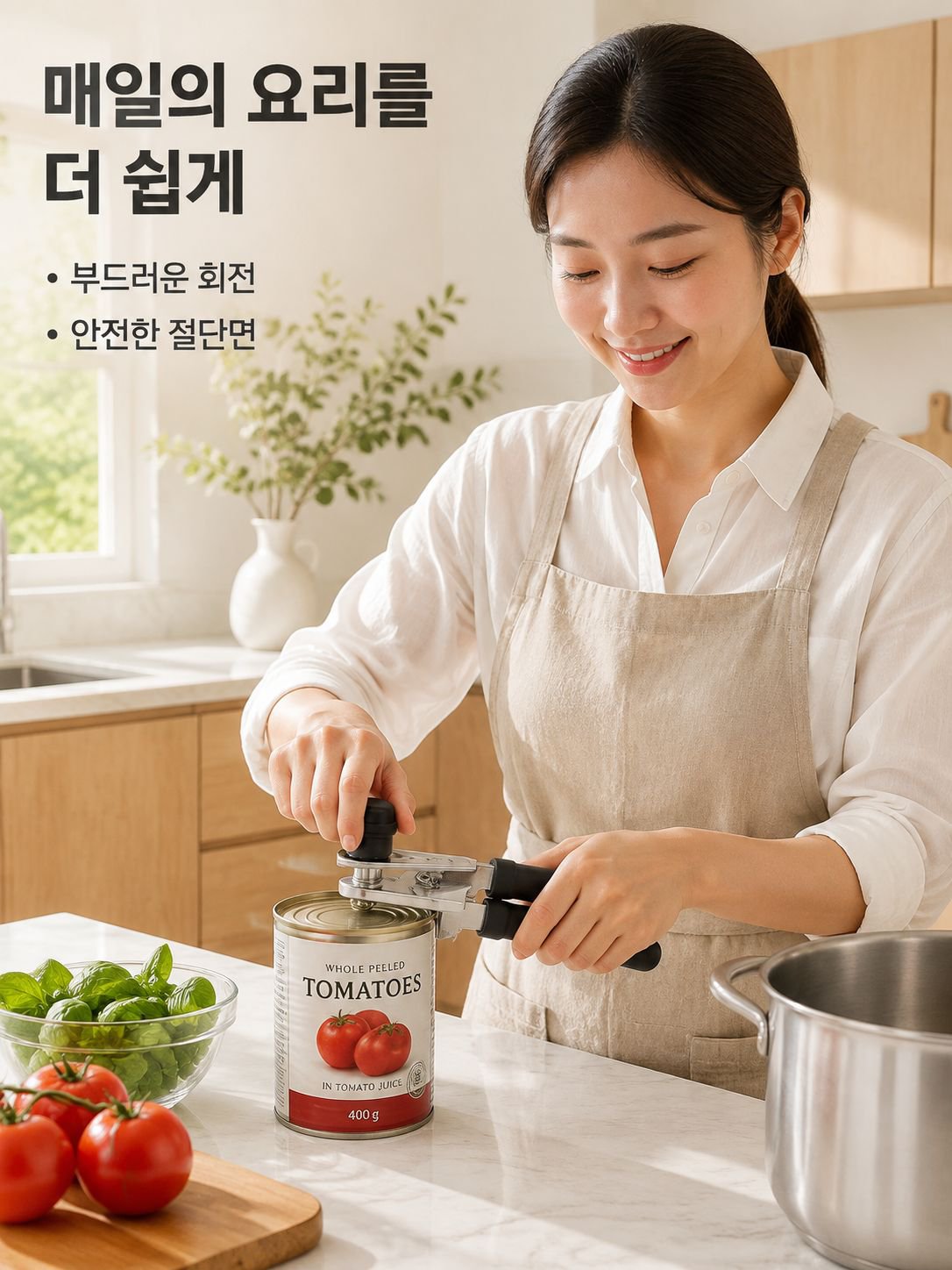 안전 설계 수동 깡통 오프너 편리한 병따개