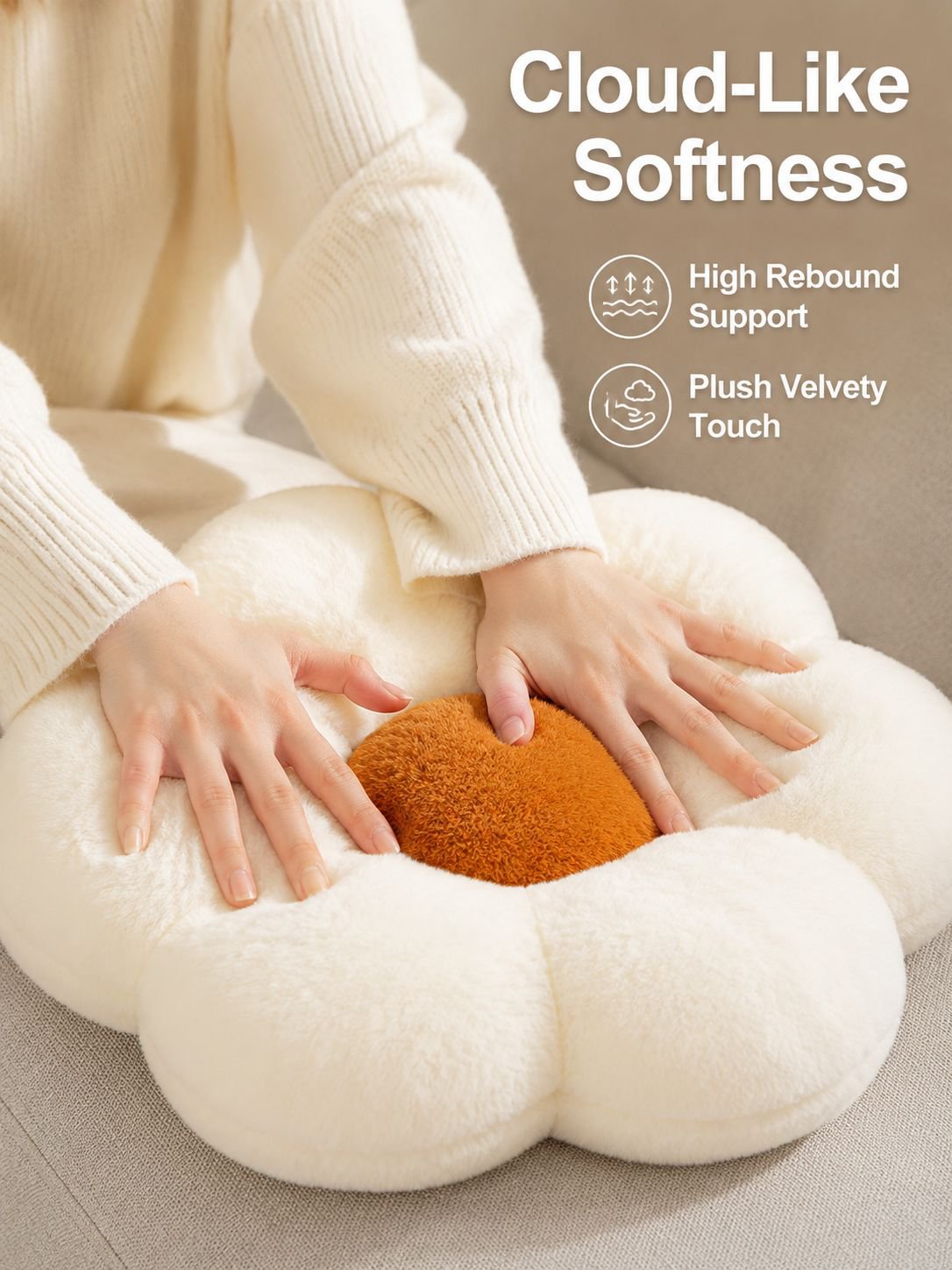 Cute and refreshing sunflower cushion