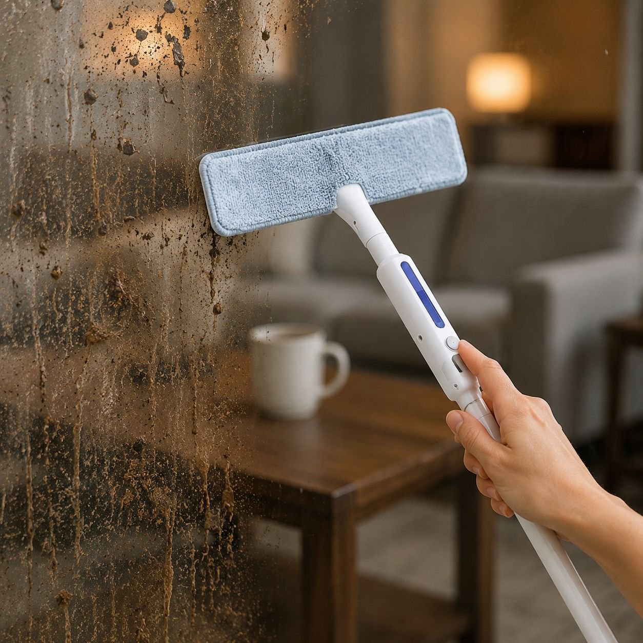 Effortless glass cleaning tool for streak-free windows