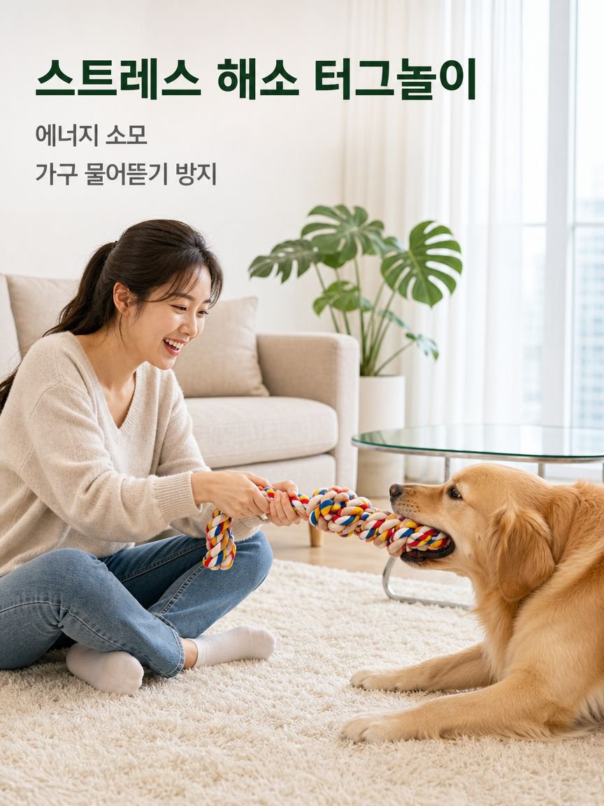 대형 로프 씹는 장난감 (강아지용)