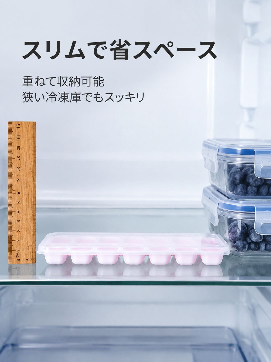 14マス仕様のスクエア型アイストレー