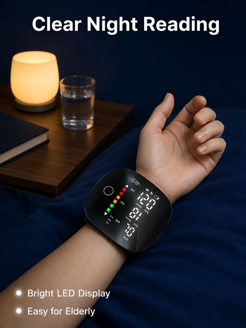 Touchscreen Wrist Blood Pressure Monitor