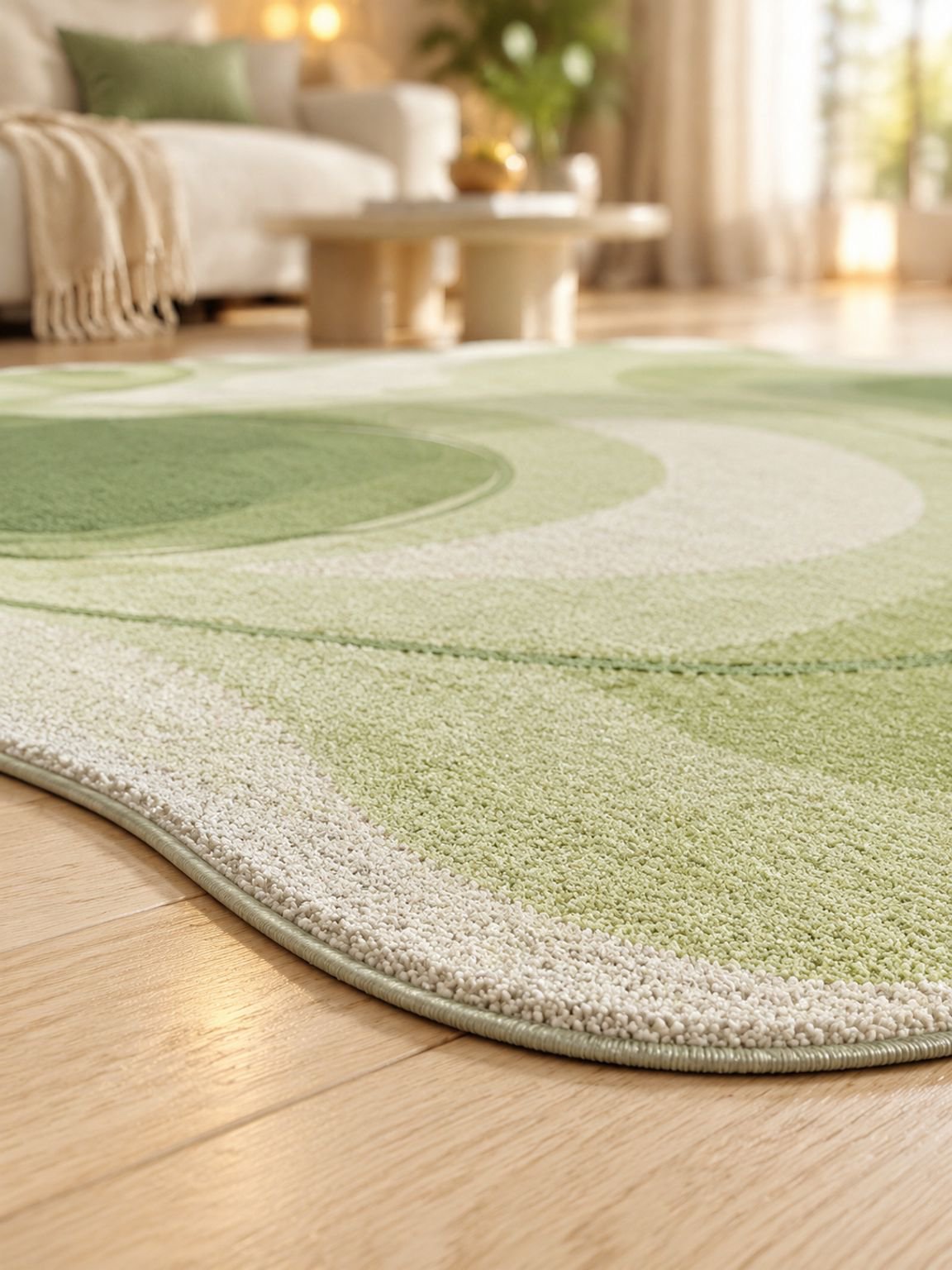 Alfombra resistente y elegante para dormitorio