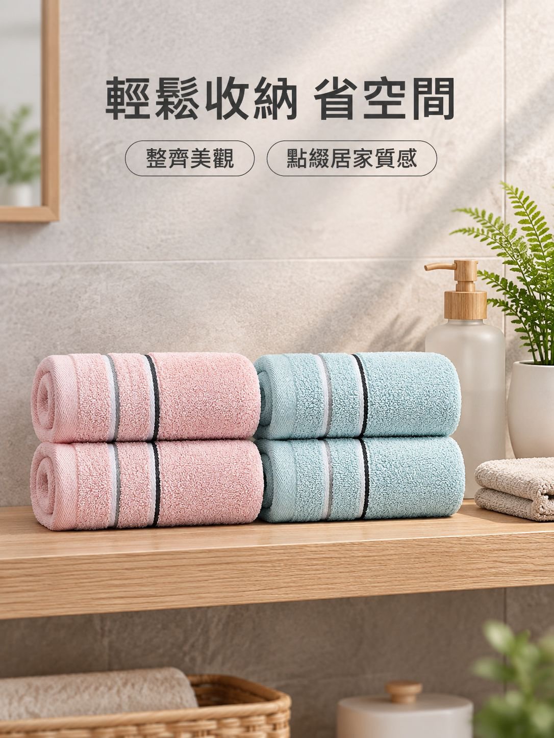 柔軟吸水家用純棉毛巾