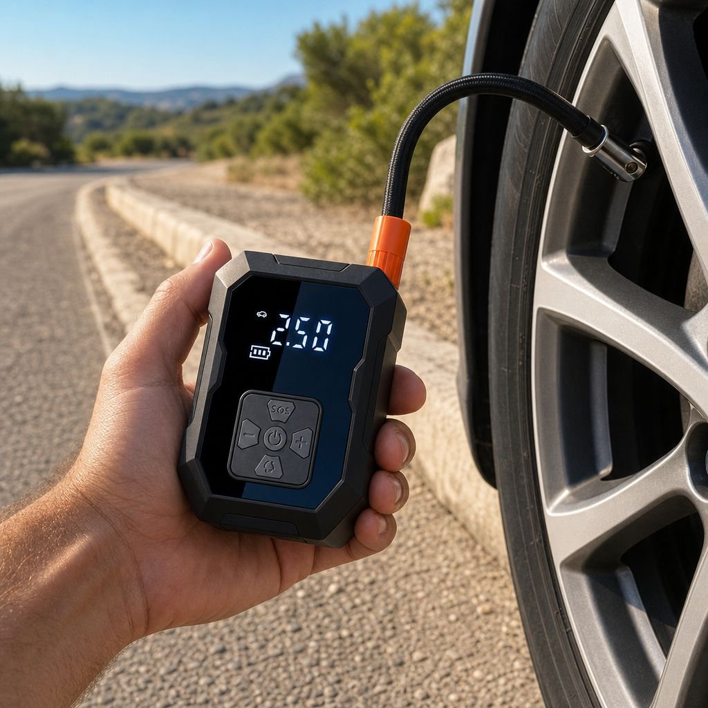 Inflador de neumáticos eléctrico para automóvil