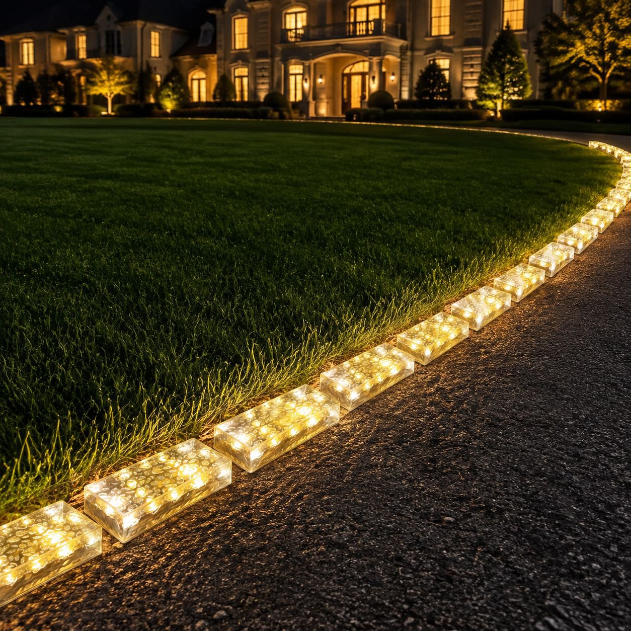 Energy-saving solar ice brick light for yard