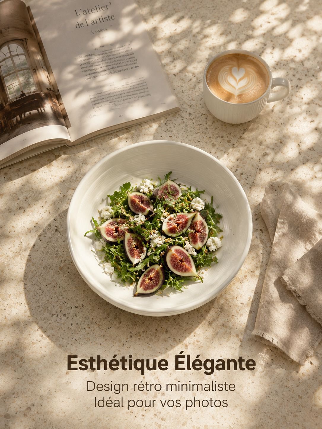 Vaisselle élégante pour servir des douceurs et des pâtisseries