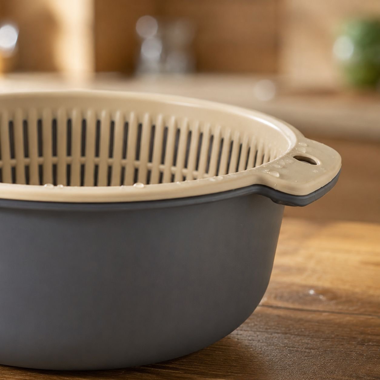 Cesta para lavar y escurrir frutas y verduras