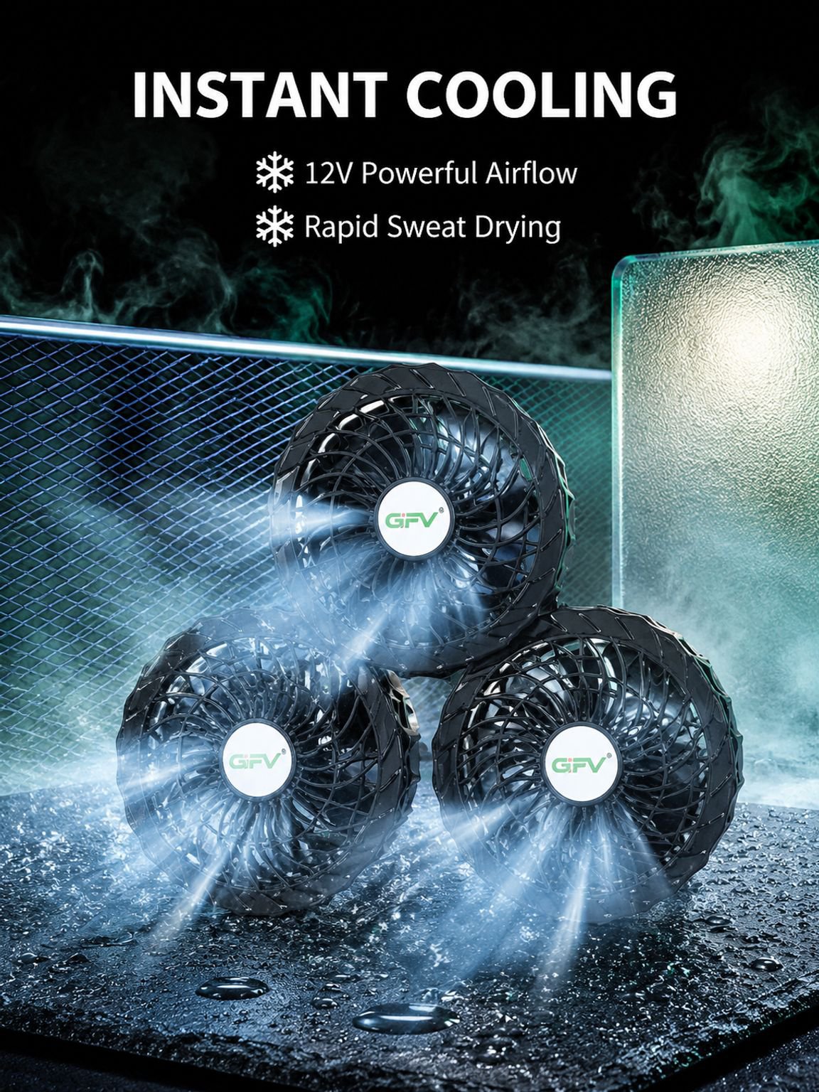 Super Fast Charging Air Conditioned Jacket Battery Set with 3-in-1 Fan