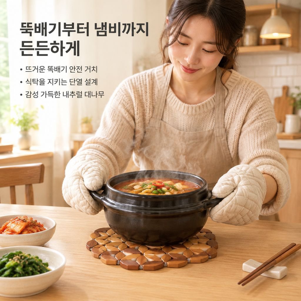대나무 냄비받침 방열받침 내열 식탁 테이블매트 주방 뚝배기 받침