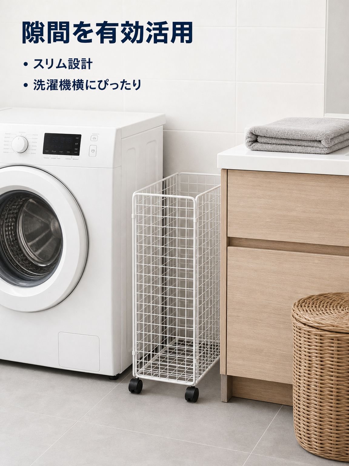 錬鉄製収納バスケット