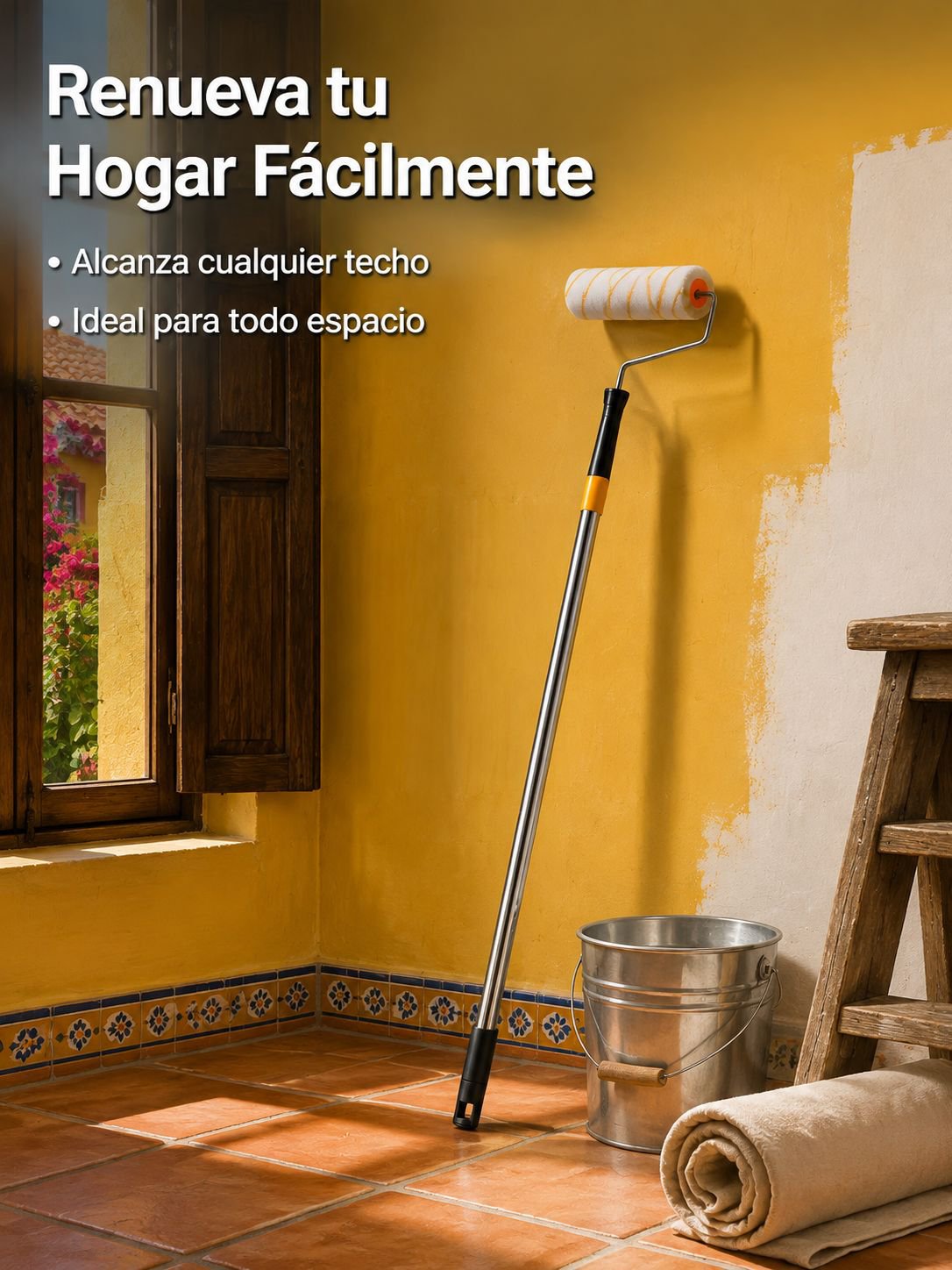 Kit completo de rodillos para pintar en casa