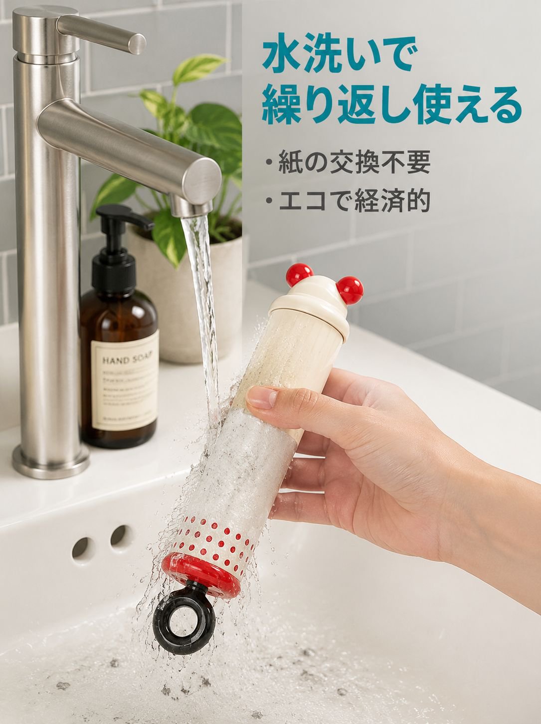 水で洗える二合一毛取りローラー