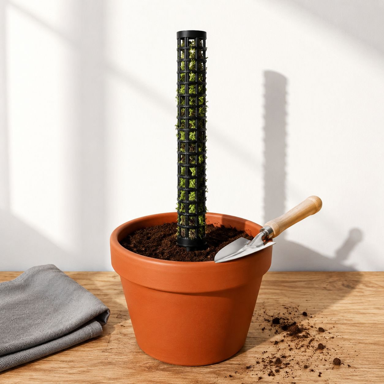 Plastik Wasser Moss Säule Moss Säule verbindbar Moss Stäbe Kokosbraun Stäbe