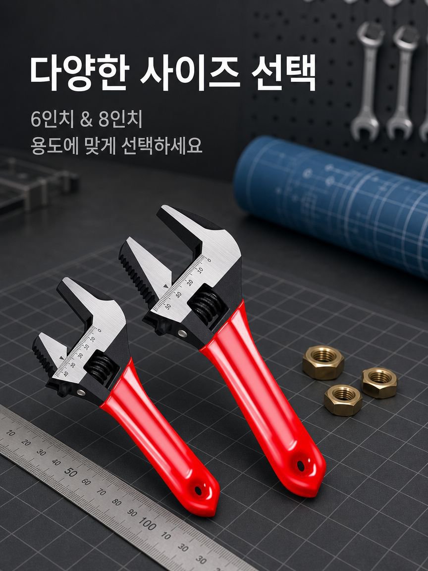 전강 오버사이즈 오픈 숏핸들 렌치