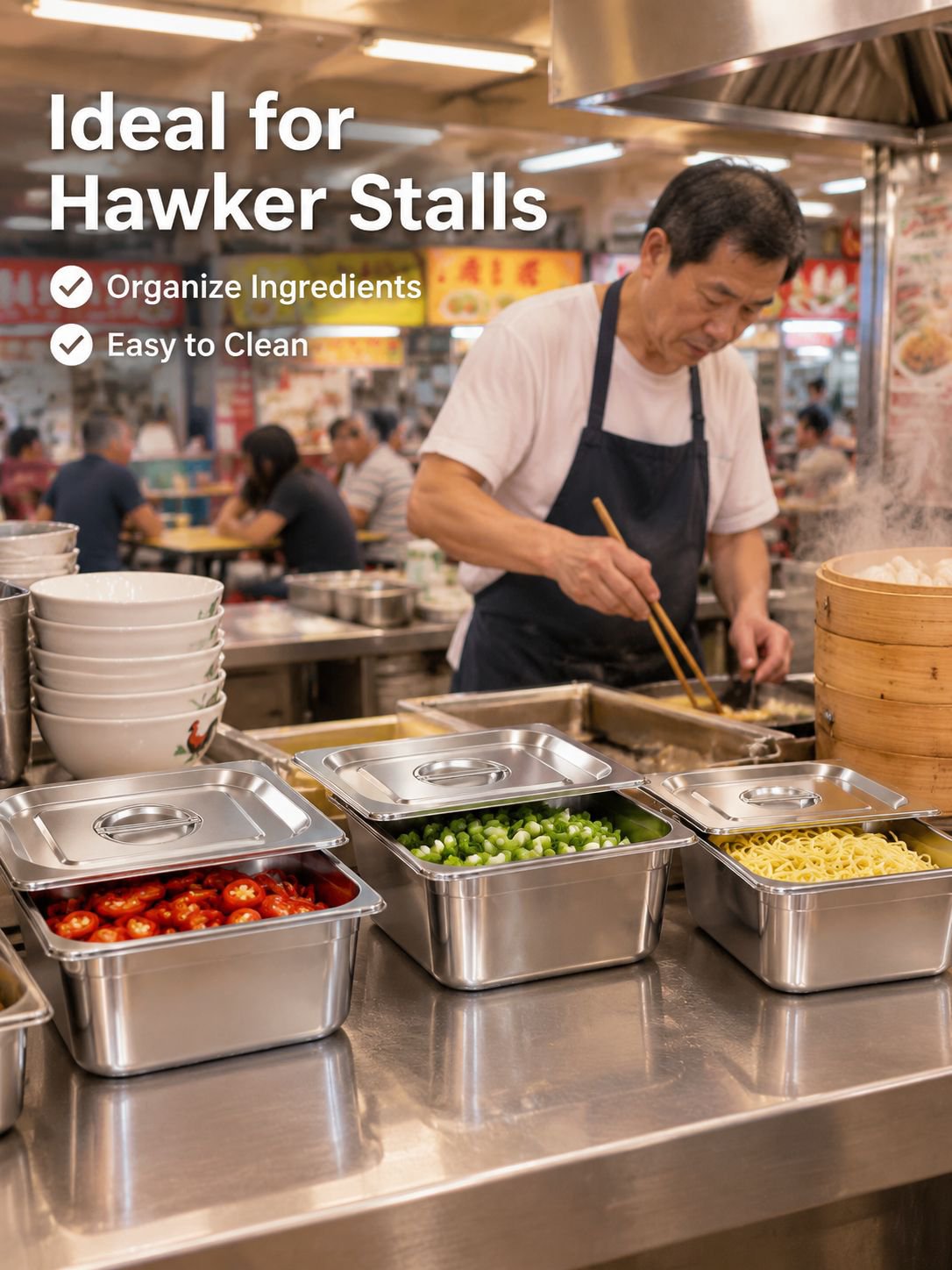 Stainless Steel Insulated Food Basin