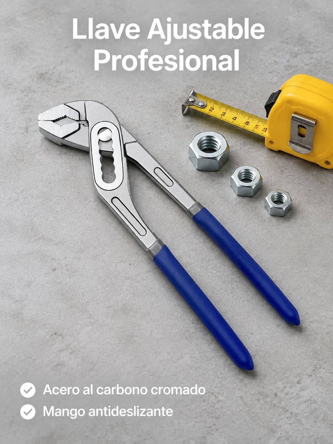 Llave para tubos ajustable multifuncional