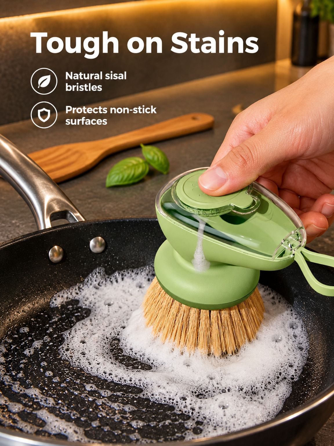 One touch liquid pot brush artifact
