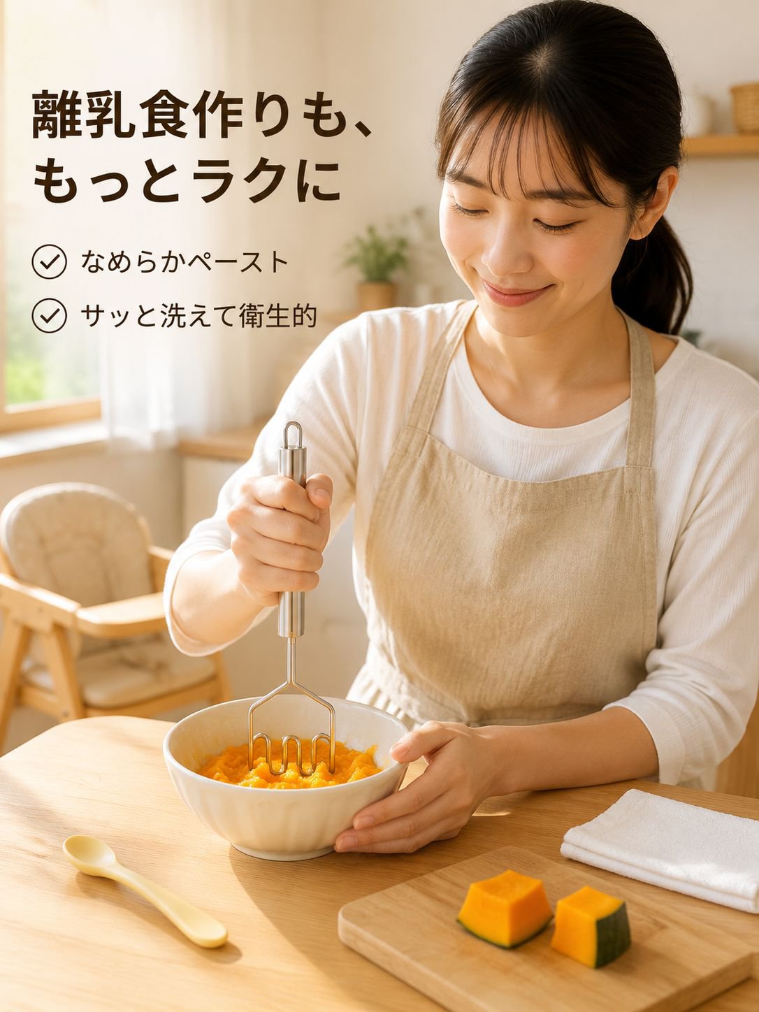 多機能ガーリックマッシャー ポテトプレス キッチン小物