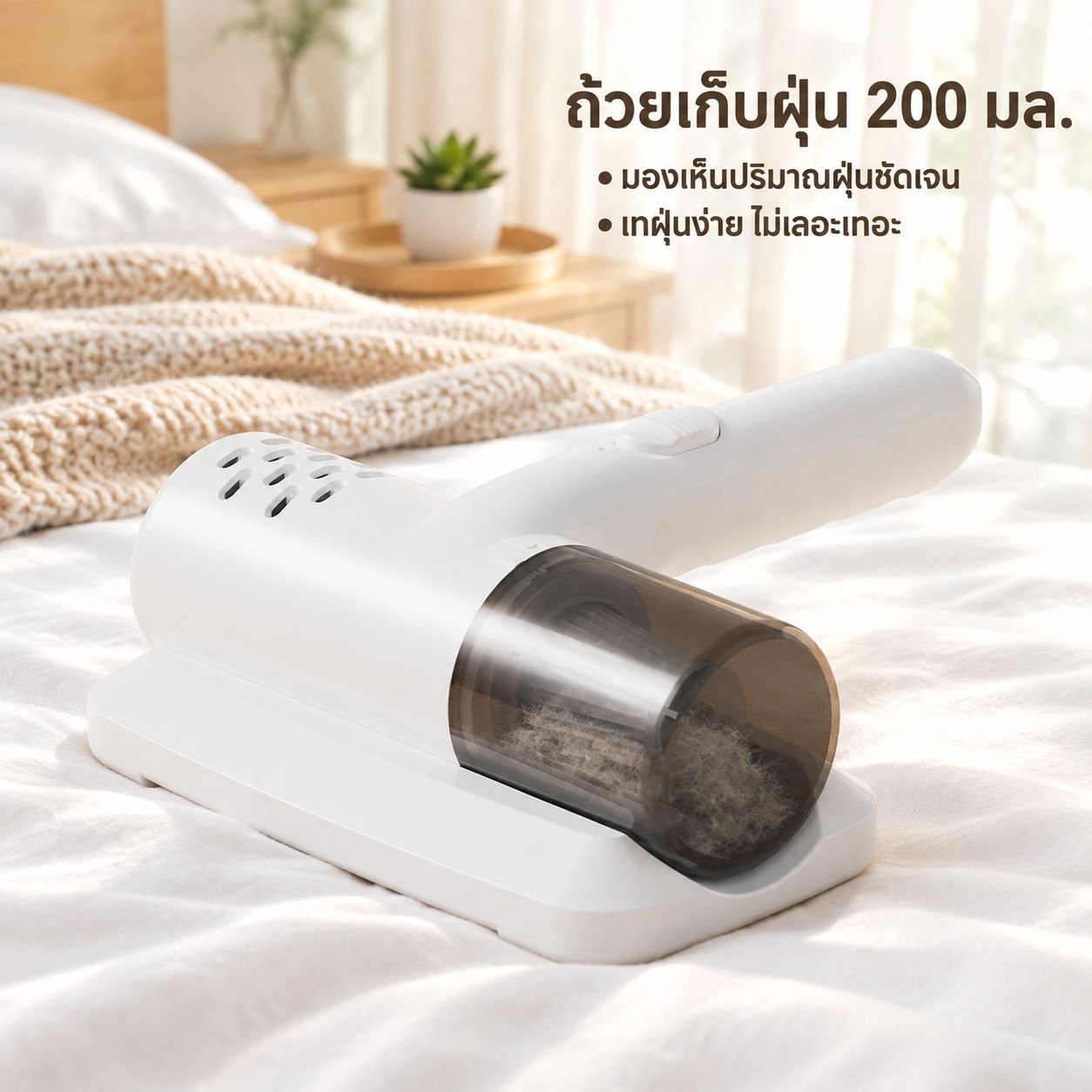 เครื่องดูดไรฝุ่นยูวีแบบพกพาสำหรับใช้ในบ้าน