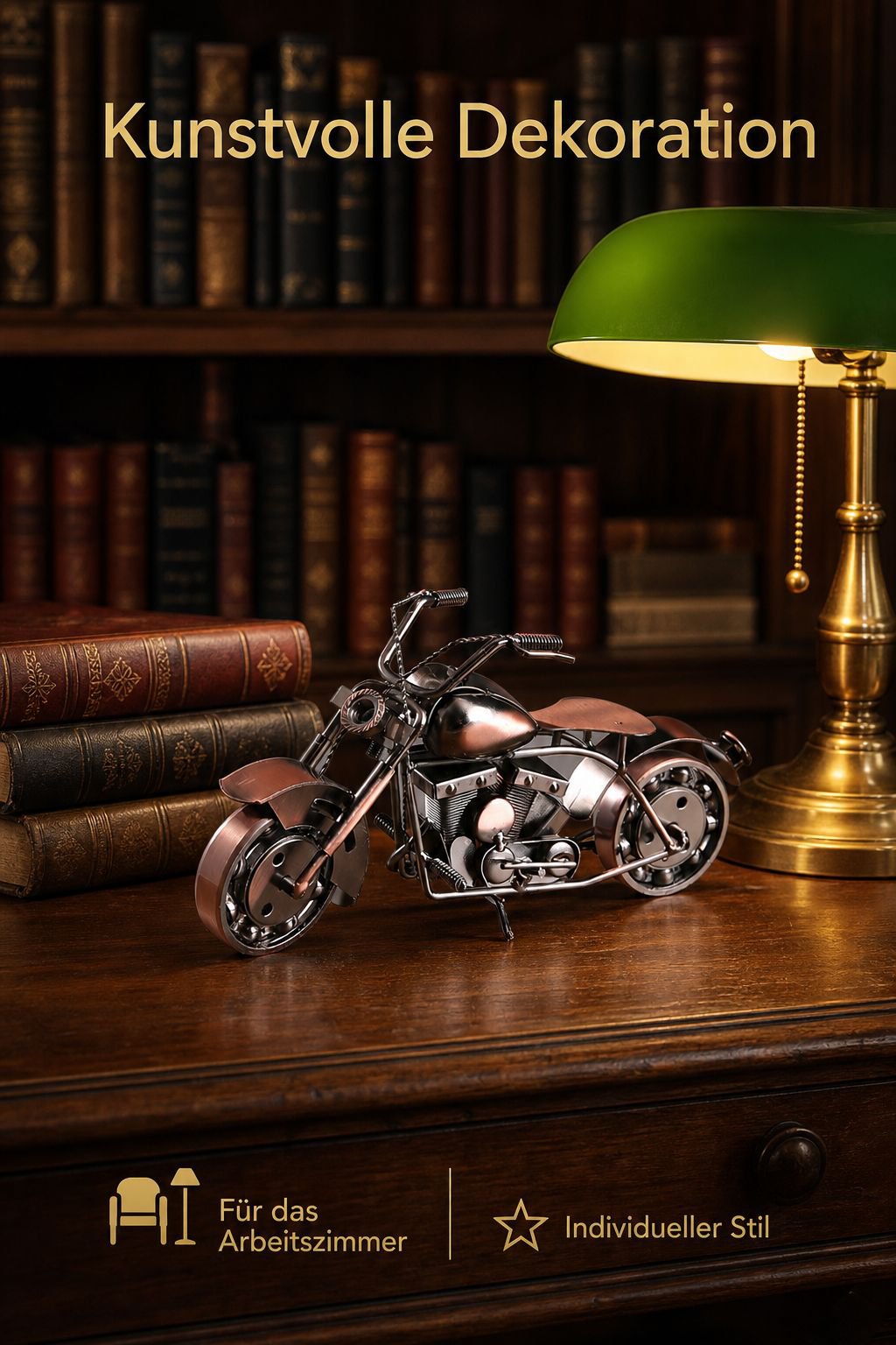 Metallene Motorradmodell-Zierde