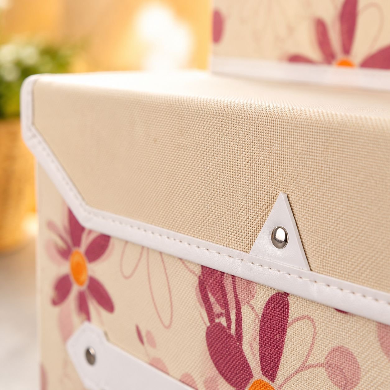 Durable collapsible storage container for home