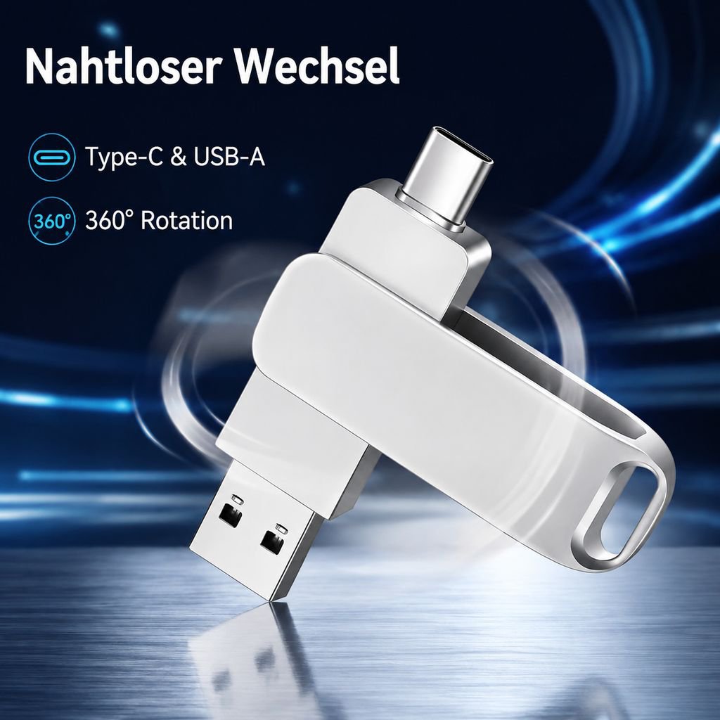 Type-C USB-Stick für Handy und Computer, tragbarer Dual-Interface Speicherstick