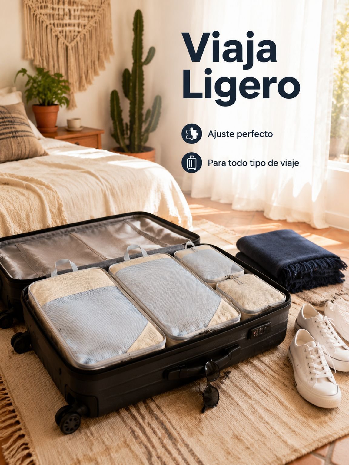 Bolsa de compresión portátil para viaje
